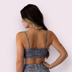 Top Isa Estampa Shallow Cinza