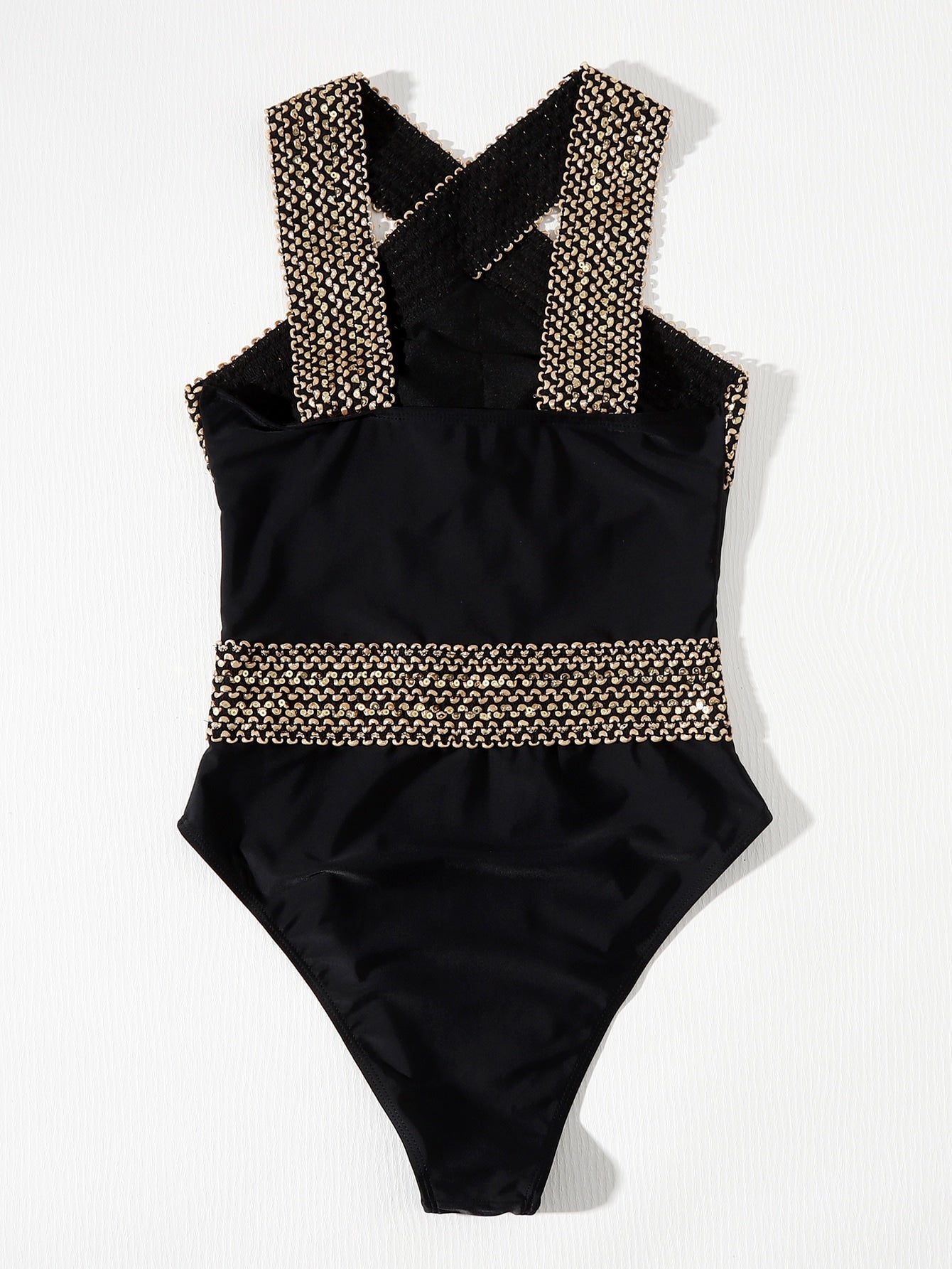 Maiô Feminino Elegante Frente Única com Bordado