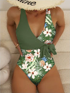 Maiô Feminino Decote V Laço Lateral