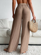 Saída de Praia Calça Feminina com Laço