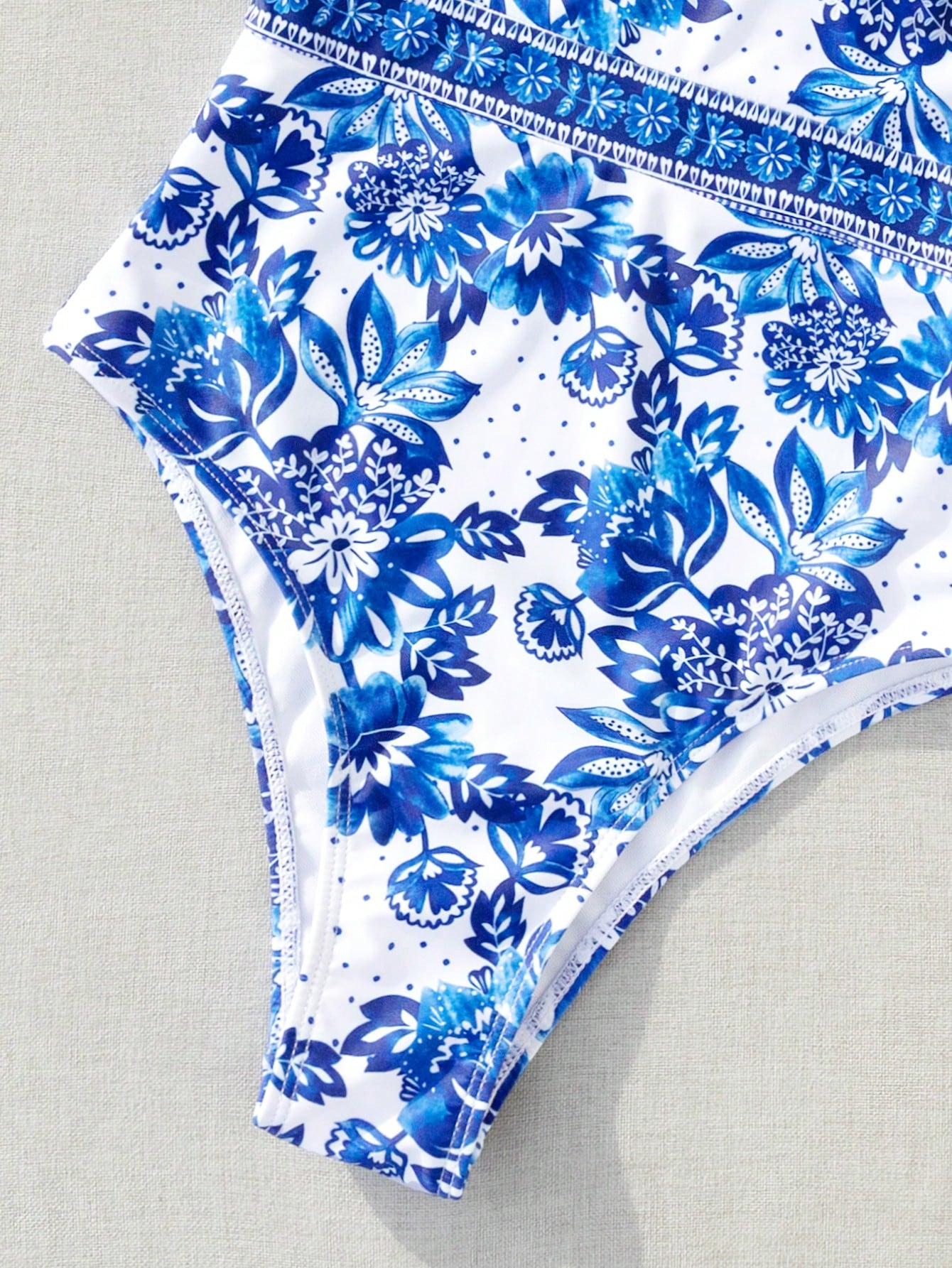 Maiô Feminino com Bojo Boho Azul