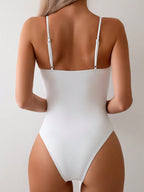 Maiô Feminino com Bojo e Alças Finas Decote U