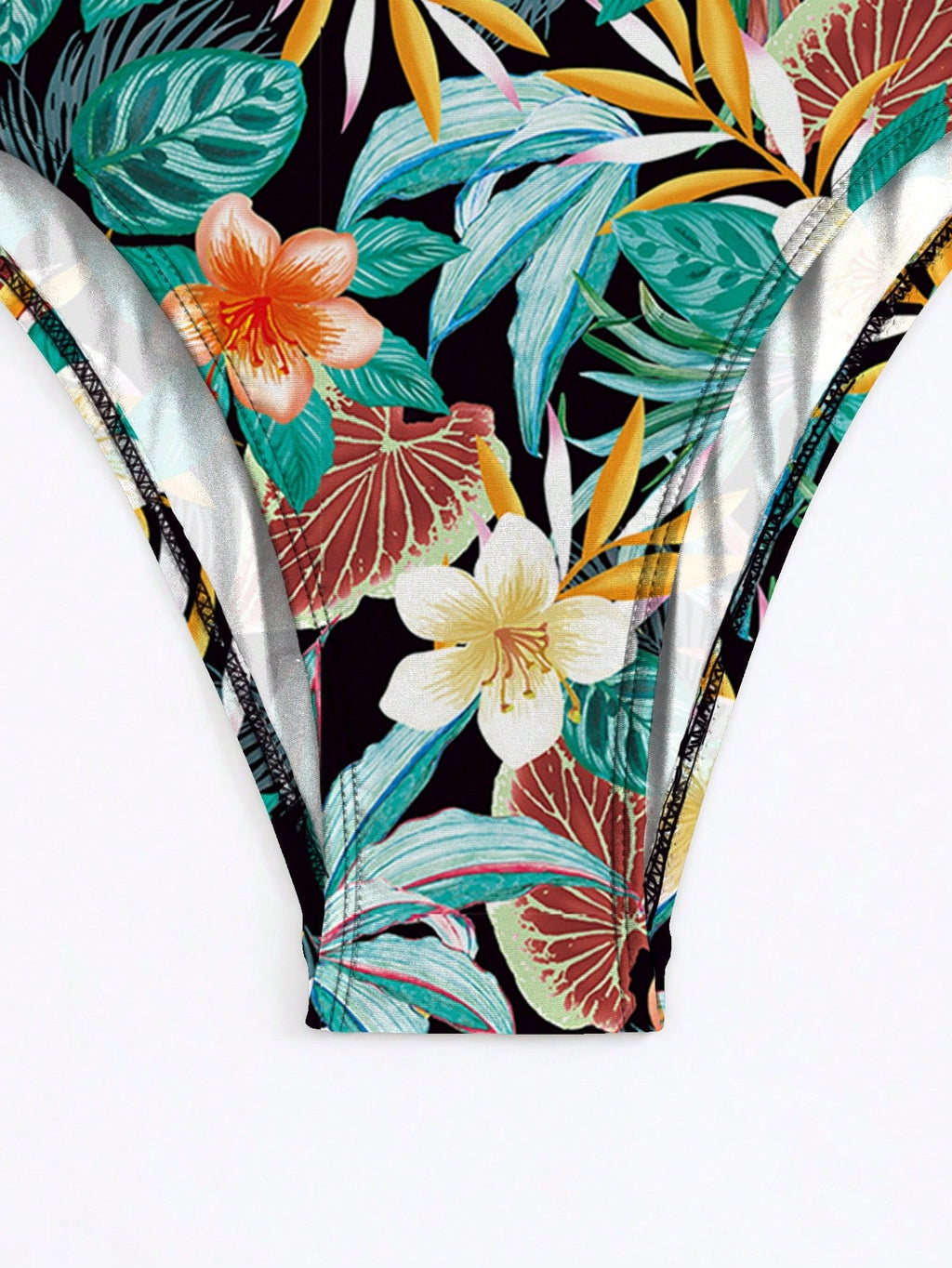 Maiô Feminino Costas Nadador Estampa Tropical