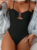 Maiô Feminino com Bojo e Alças Finas Decote U