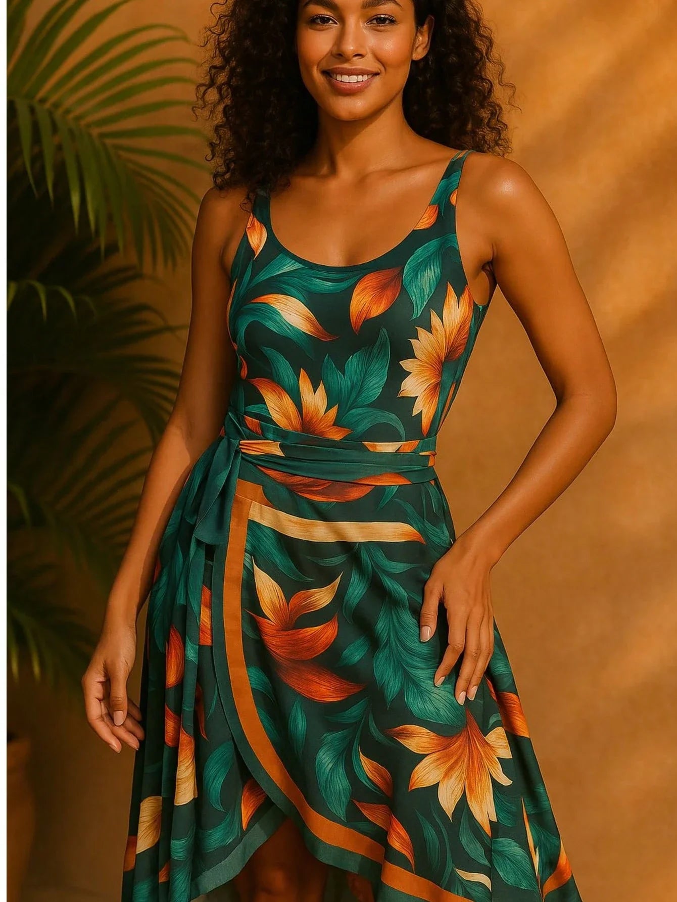 Kit Maiô Feminino + Saia Saída De Praia