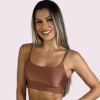 Top Isa Metalizado Bronze