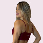 Top Isa Metalizado Cereja