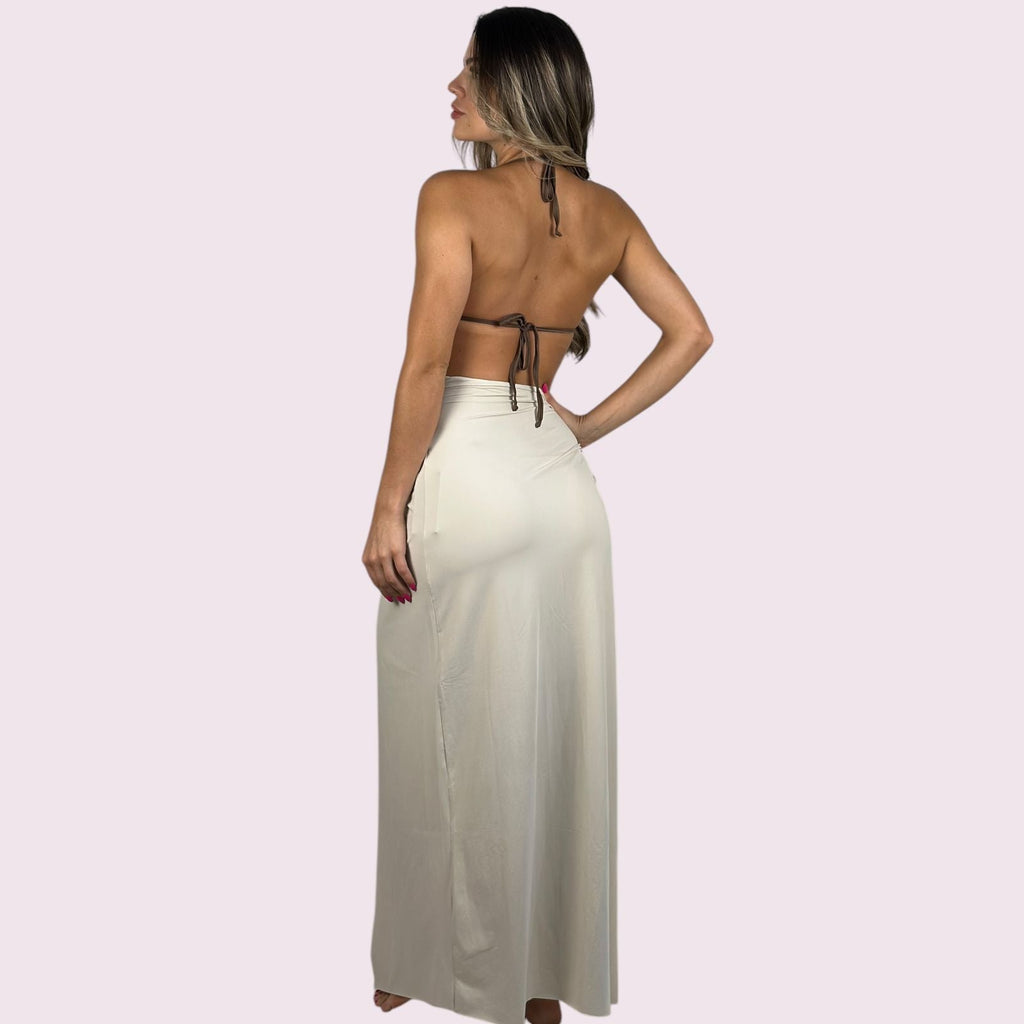 Saia de Praia Nó Off-White