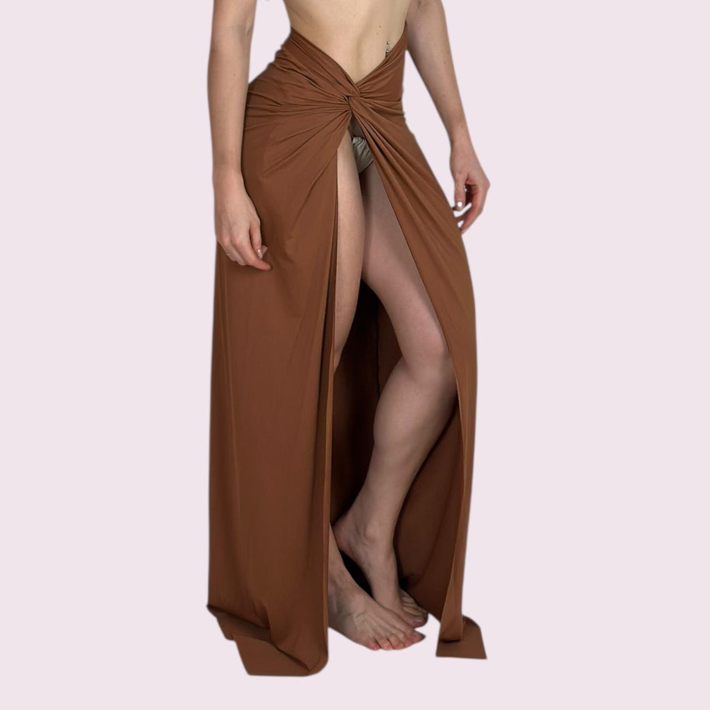 Saia de Praia Nó Terracota