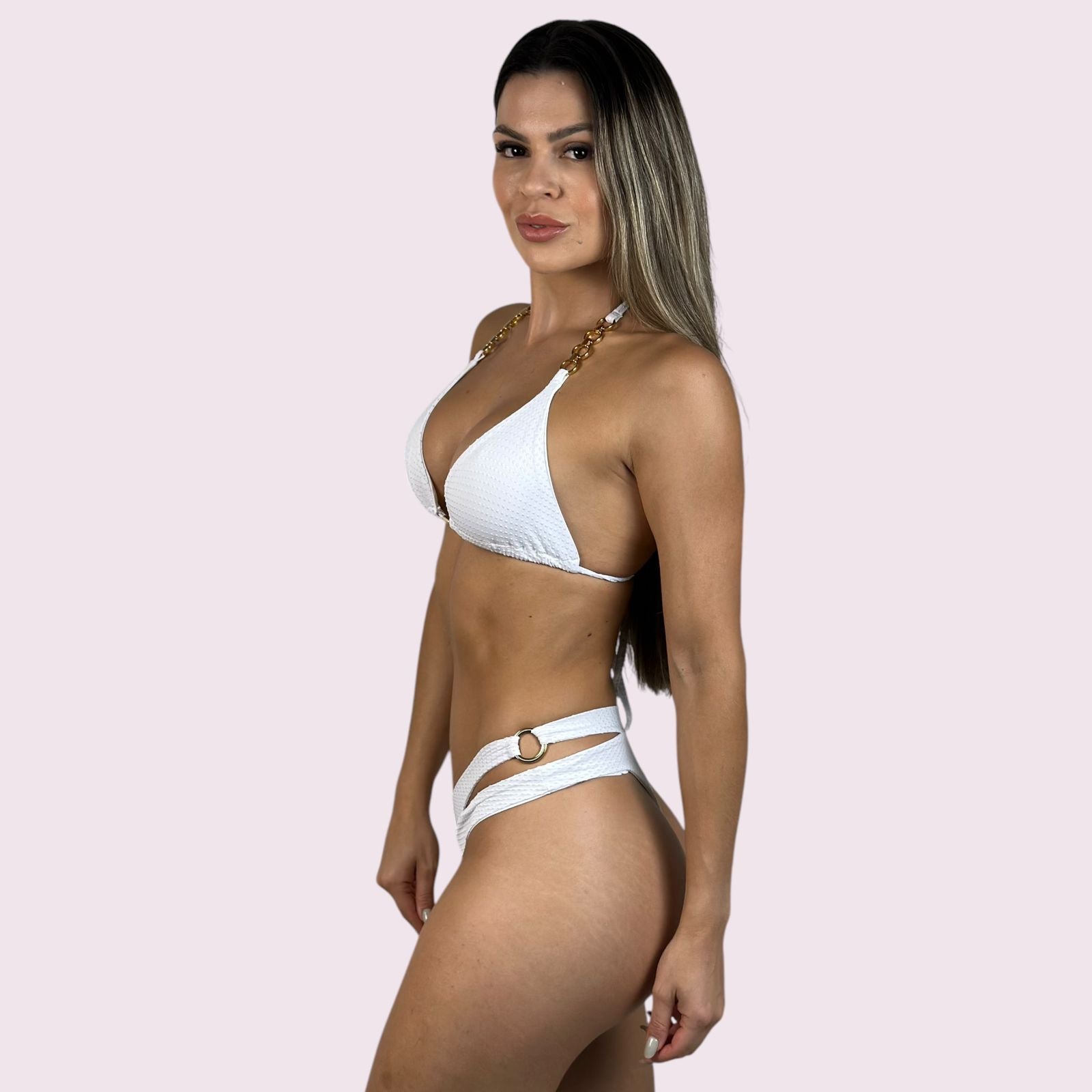 Biquíni Caribe Dots Branco