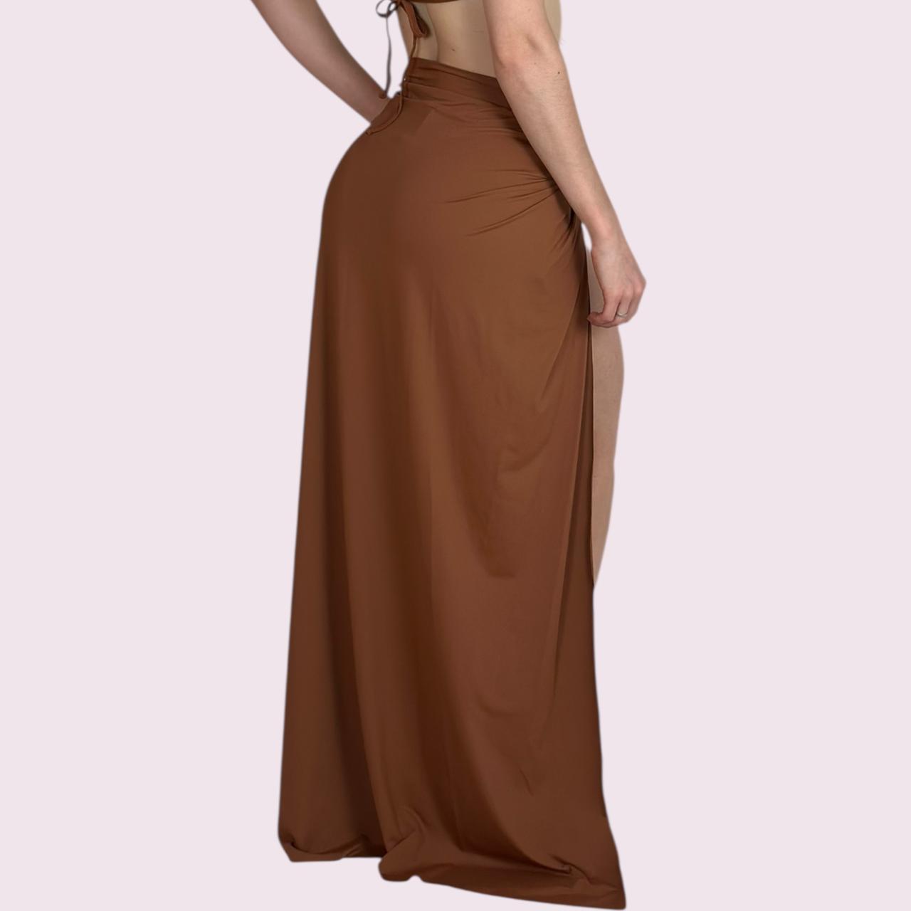 Saia de Praia Nó Terracota