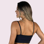 Top Isa Suplex Preto com Shallow Branco