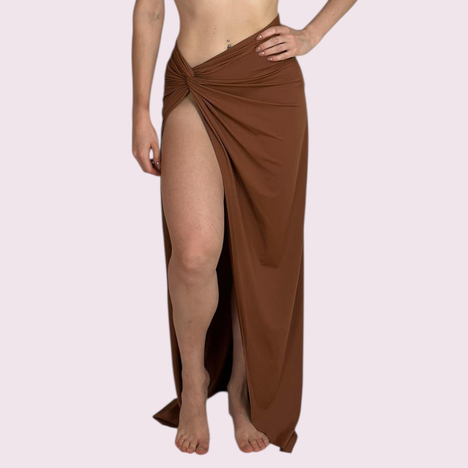 Saia de Praia Nó Terracota