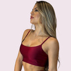 Top Isa Metalizado Cereja