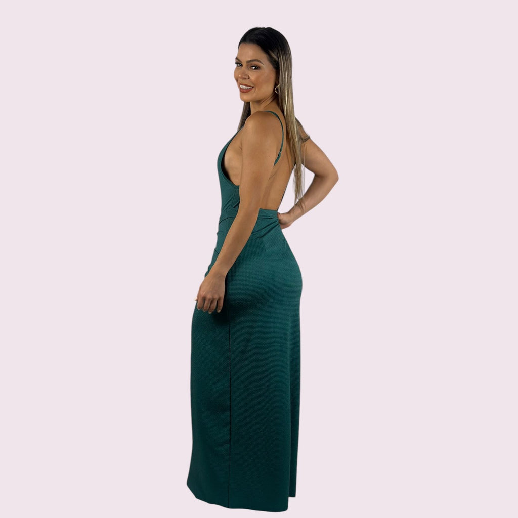 Saia de Praia Nó Texturizado Verde