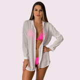 Camisa de Praia Branco P/M