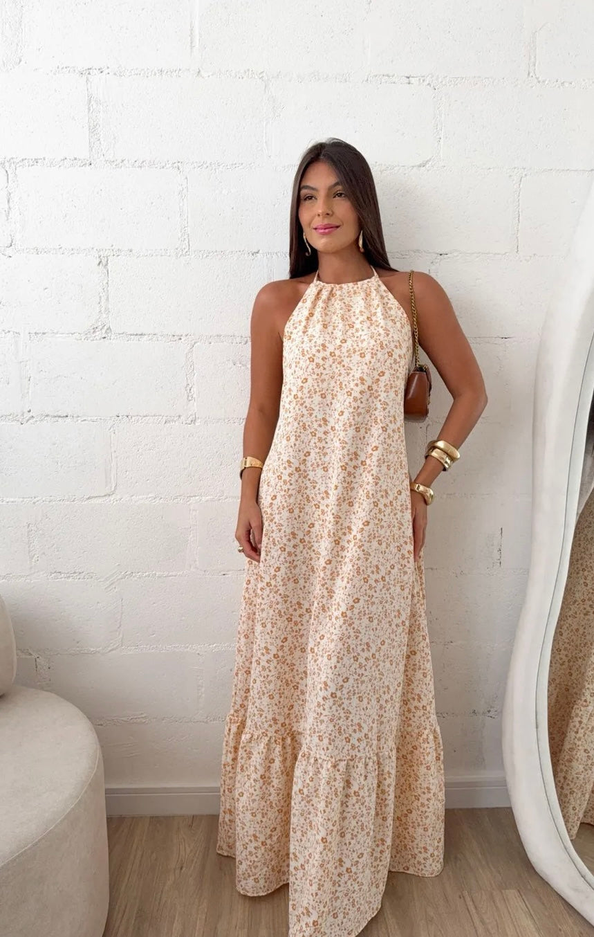 Vestido Longo Floral