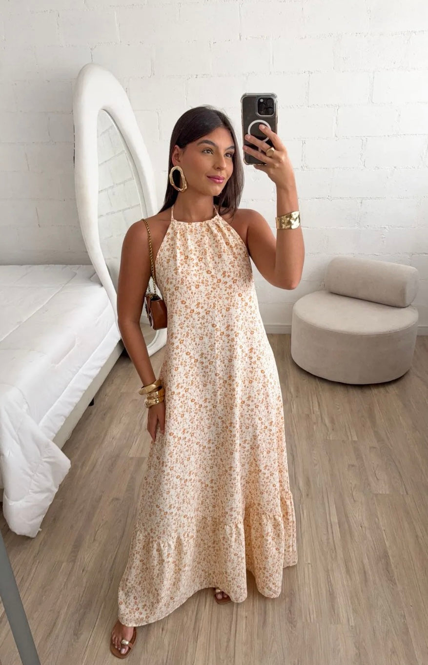 Vestido Longo Floral