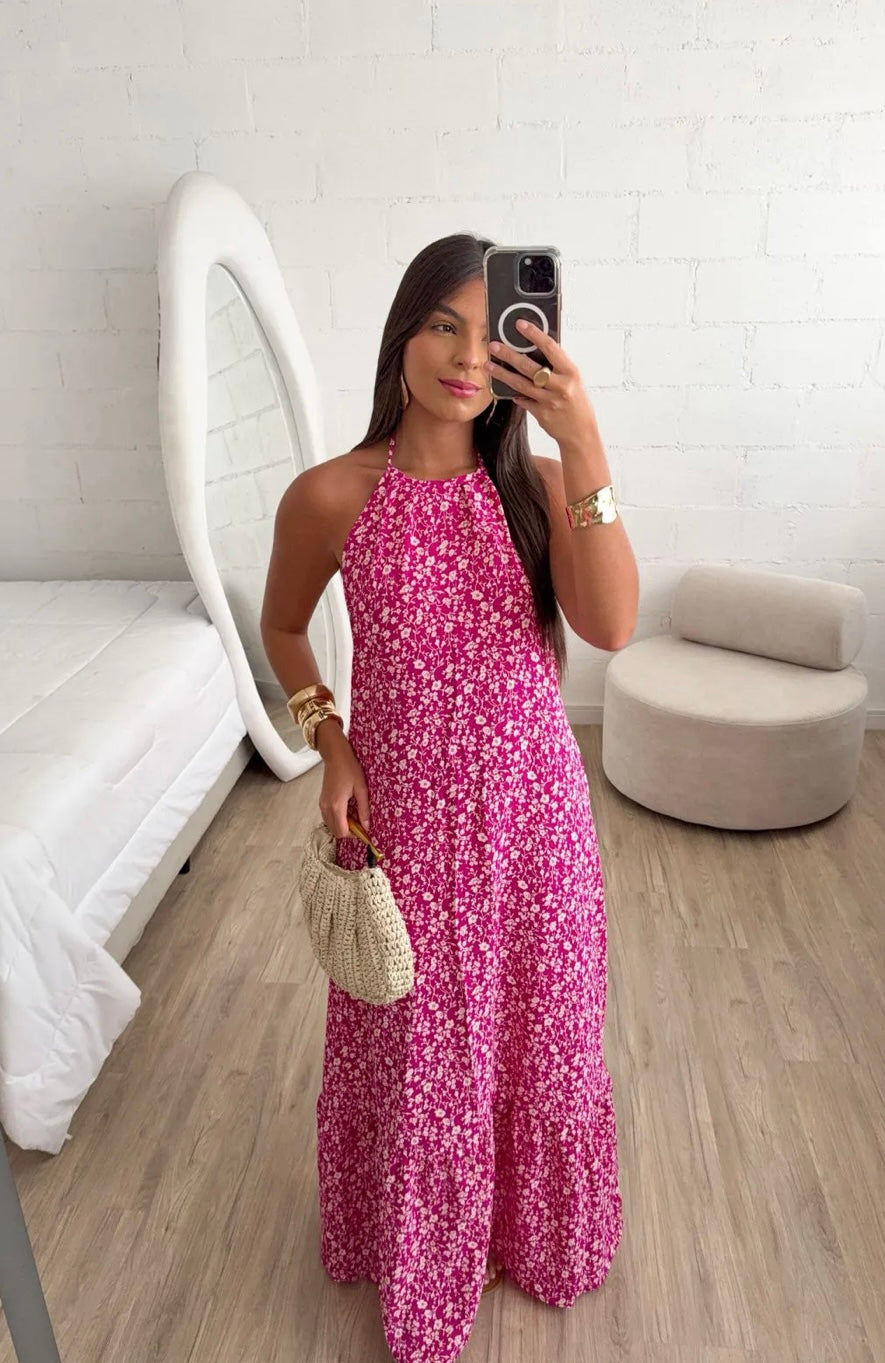 Vestido Longo Floral