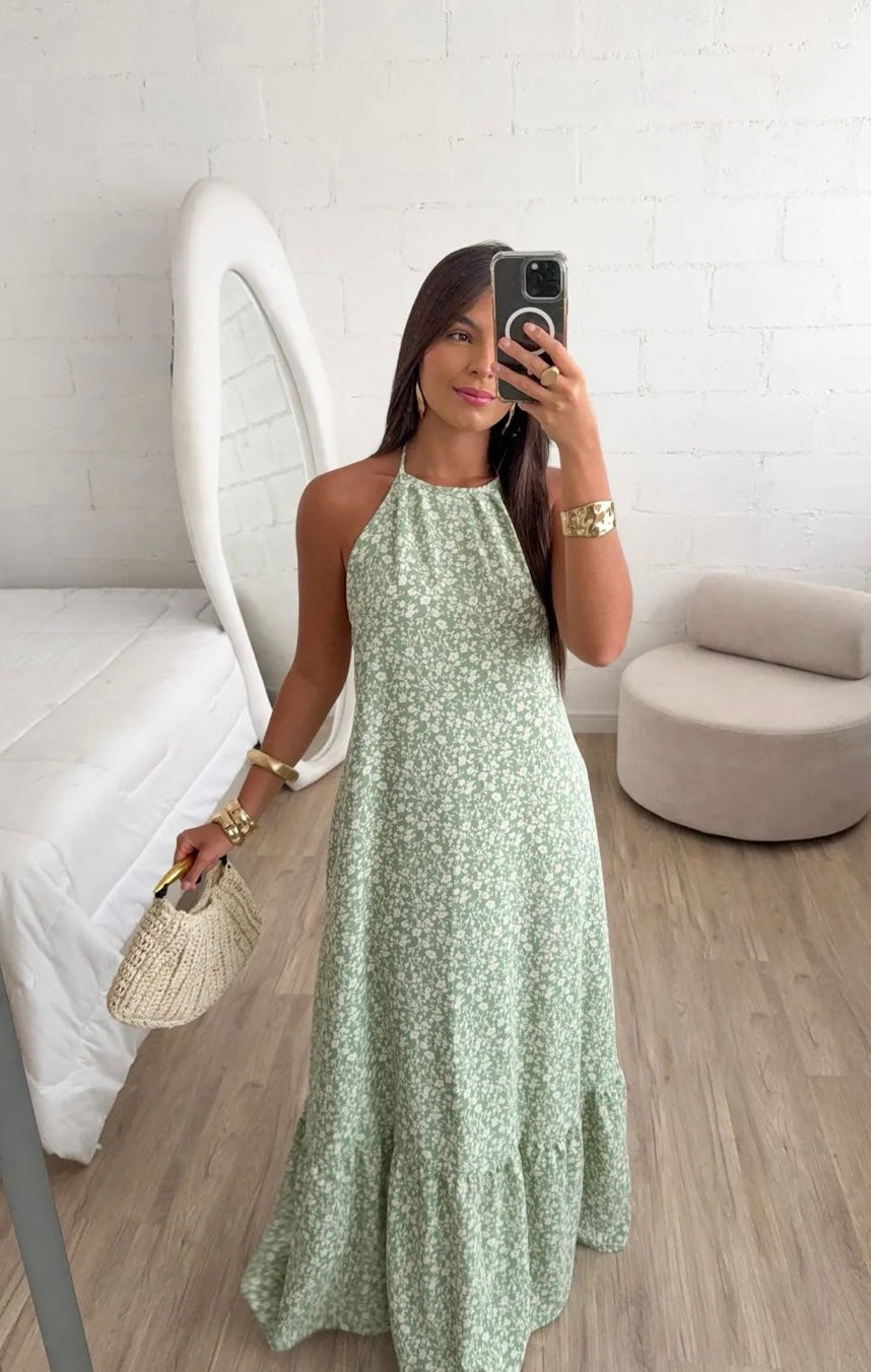 Vestido Longo Floral