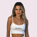 Top Isa Suplex Branco com Shallow Preto