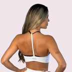 Top Lari Branco com Preto
