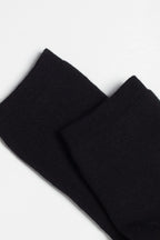 Meia Em algodão com elastano - cor Preta