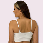 Top Isa Cotelê Branco