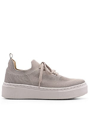 Tênis Meia Casual Knit Azul Claro