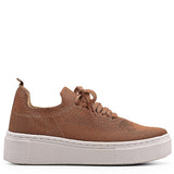 Tênis Meia Casual Knit Marrom