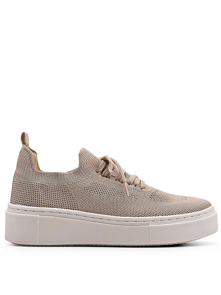 Tênis Meia Casual Knit Nude