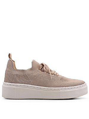 Tênis Meia Casual Knit Cinza