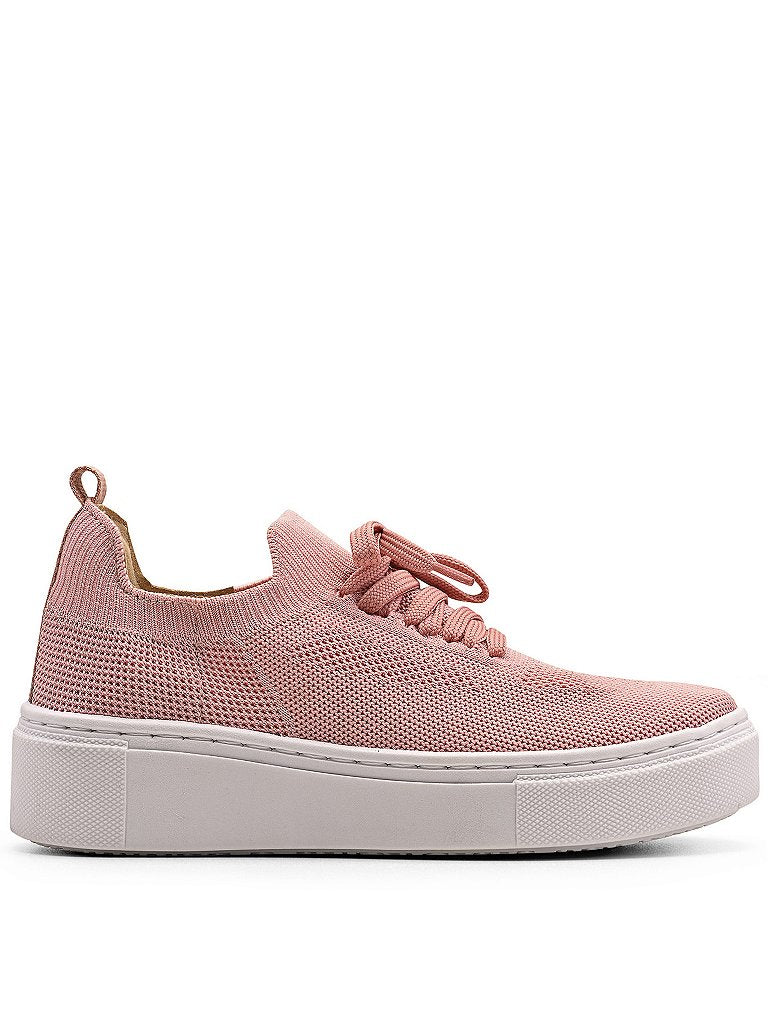 Tênis Meia Casual Knit Rosa