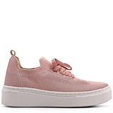 Tênis Meia Casual Knit Rosa