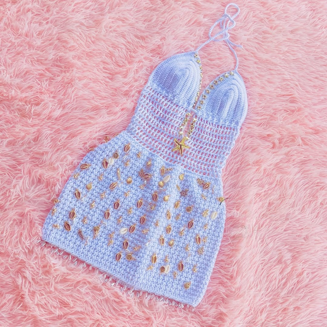 Vestido de crochê